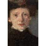 Olga Boznańska (1865 Kraków - 1940 Paris), Study of a young girl in black (Étude de jeune fille en noir), pre/lub 1901