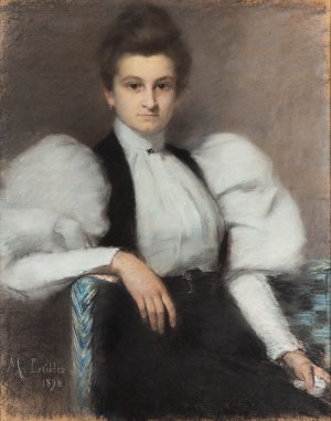 Maria Lübbes (1847 Hamburg-Altona - 1939 Monachium), Portret Izy Boznańskiej, 1894