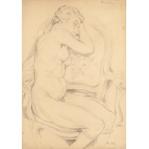 Maria Melania Mutermilch Mela Muter (1876 Varšava - 1967 Paříž), Akt v křesle (Nu au fauteuil)