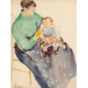 Maria Melania Mutermilch Mela Muter (1876 Warsaw - 1967 Paris), Motherhood, 1920s.