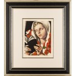 Tamara Lempická (1895 Moskva - 1980 Cuernavaca, Mexiko), Žena v poľskom ľudovom kroji (La Polonaise), asi 1933