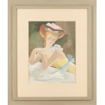Alicja Hohermann (1902 Warsaw - 1943 Treblinka), Lady in a Hat, 1937