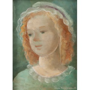 Alicja Hohermann (1902 Warsaw - 1943 Treblinka), Portrait of a red-haired girl, 1938