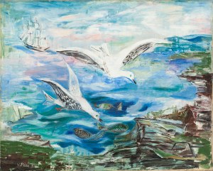 Valentine Prax (1897 Annaba - 1981 Paryż), Mewy nad morzem, 1930