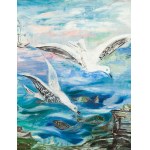 Valentine Prax (1897 Annaba - 1981 Paris), Seagulls by the Sea, 1930