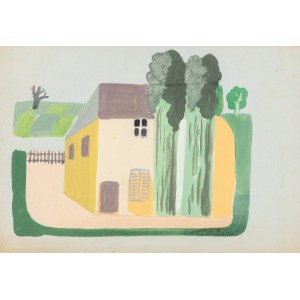 Alexandra Ekster (1882 - 1949), House with garden, 1945-49