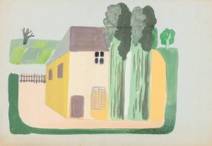 Aleksandra Ekster (1882 - 1949), Dom z ogrodem, 1945-49