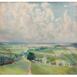 Michalina Krzyżanowska (1883 Warschau - 1962 Warschau), Landschaft in der Umgebung von Kazimierz Dolny an der Weichsel
