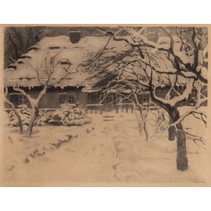 Zofia Stankiewicz (1862 Ryzhiv, Ukraine - 1955 Warsaw), The snowy manor house