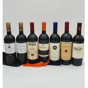 Fontodi, Flaccianello della Pieve - Tenuta San Guido, Sassicaia - Tenuta dell'Ornellaia, Masseto - Marchesi Antinori, Solaia - Marchesi Antinori, Tignanello - Tenuta dell'Ornellaia, Ornellaia - Marchesi Antinori Tenuta Guado al Tasso, Matarocchio