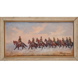 Szczepan HELPOLSKI-KUTER (1901-1988), Riding the lancers, 1939