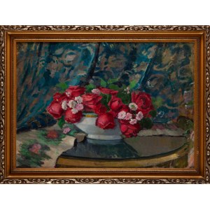 Janina NOWOTNOWA (1883-1963), Vase with roses