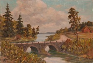 Artist Unspecified (20th century), Bridge on the River
