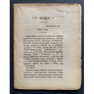 [SYGIETYŃSKI Antoni] - CO ROBIĆ ? Paryż [1890]