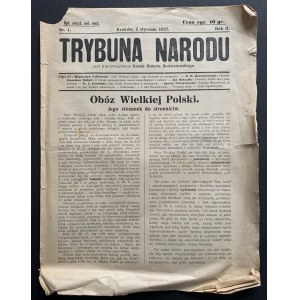 TRYBUNA NARODU. Nr. 1. 2 stycznia. Kraków [1927]