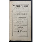 Katalog płyt gramofonowych braci PATHE. Paryż [1912]