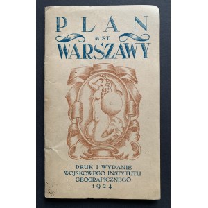 PLAN M.ST. WARSZAWY. Warszawa [1924]