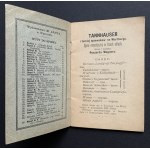 [Opera] TANNHÄUSER a turnaj pěvců na Wartburgu OPERA КОMANTYCHNA W 3 AKTACH Slova a hudba RYSZARDA WAGNER. Varšava [1901].