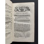 [Z księgozbioru Potockich w Chrząstowie] Nouveau dictionnaire d'anecdotes, ou l'art de se désennuyer.; contenant Une Collection nouvelle [...] Tom II [H-Z]. Liege [1783]