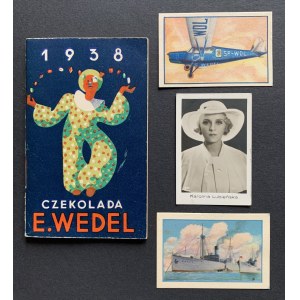 [Reklama - Wedel]. Zestaw druków reklamowych E. Wedel. Warszawa [1938]