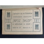 Kalendarzyk na rok 1919 Stowarzyszenia Spółdzielczego NASZ SKLEP. Varšava [1918].