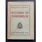 Giuseppe Czapski - „Ricordi di Starobielsk”. Rzym [1945]