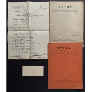 [Rytm] ZAREMBA Emil - zestaw. Warszawa [1933-34]