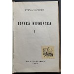 NAPIERSKI Stefan - Liryka niemiecka. I. Chełm Lubelski [1936]