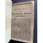 [Miedzioryty/WOJNA SIEDMIOLETNIA] Historisches Taschenbuch für das Jahr 1789 enthaltend siebenjahrigen Krieges in Deutschland von J. W. von Archenholtz. Berlin [1788]