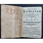 [Miedzioryty/WOJNA SIEDMIOLETNIA] Historisches Taschenbuch für das Jahr 1789 enthaltend siebenjahrigen Krieges in Deutschland von J. W. von Archenholtz. Berlin [1788]