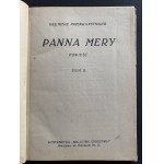 TETMAJER Kazimierz Przerwa - Panna Mery. Powieść. Tom I-II. Warszawa [1927]
