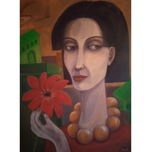 Izabela Pietrzak, Červený kvet, 2022