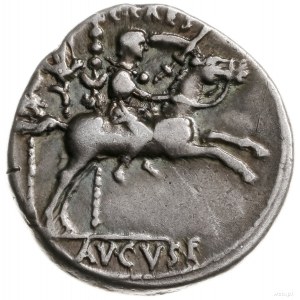 denar, 8 pne, mennica Lugdunum (Lyon); Aw: Głowa cesarz...