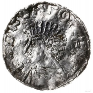 naśladownictwo denara typu long cross (po 997 r); Aw: P...