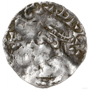 denar, 983-1002; Aw: Głowa cesarza w koronie radialnej ...