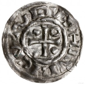 denar, 985-995, mincerz Sigu; Aw: Krzyż grecki z ramion...