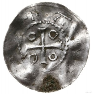 naśladownictwo denara typu OAP, X/XI w.; Aw: Krzyż grec...