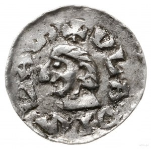 denar, 1081-1102, mennica Kraków; Aw: Głowa w lewo, +VL...