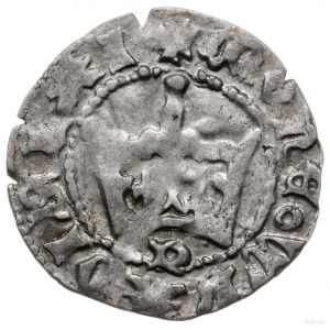 półgrosz koronny, 1394-1395, mennica Kraków; Aw: Korona...