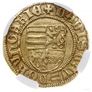 goldgulden, 1447-1457, mennica Krzemnica; Aw: Czteropol...
