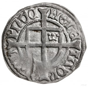 szeląg z koroną w polu tarczy, 1456-1460, mennica Króle...