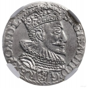 trojak 1594, Malbork; typ monety ze skróconą datą u doł...
