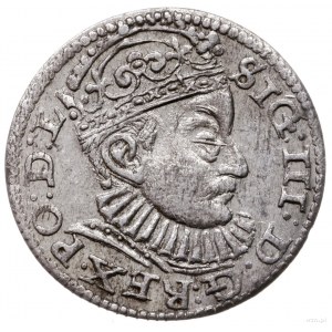 trojak, 1588, Ryga; odmiana z dużą głową króla (korona ...