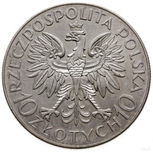 10 złotych 1933, Warszawa; Romuald Traugutt - 70. roczn...