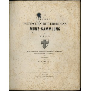 D. B. Dudik, Des Hohen Deutschen Ritterordens Münz-Samm...