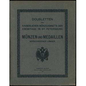 Adolph Hess, Doubletten des Kaiserlichen Münzcabinets d...