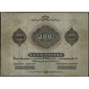 100 złotych 1830, litera C, seria 34, numeracja 864553,...
