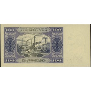 próbny druk kolorystyczny banknotu 100 złotych 1.07.194...