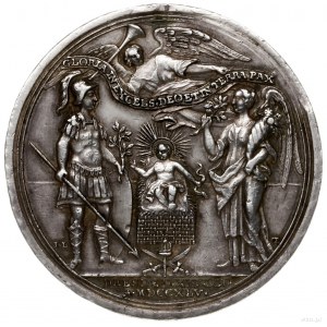 medal na pamiątkę pokoju drezdeńskiego, 1745, projektu ...