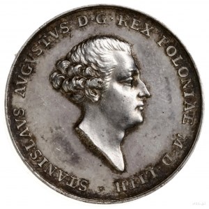 medal koronacyjny Stanisława Augusta Poniatowskiego, 17...